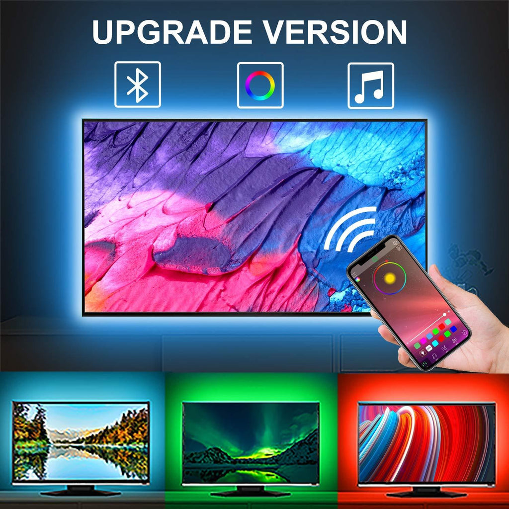 [AUSTRALIA] - 16.4FT LED Strip Lights with APP Control, Naouis 5050 RGB Color Changing LED Strip Lights for TV,Mirror,Monitor,PC,Sync to Music,Compatible with Android iOS(5m) 1m 