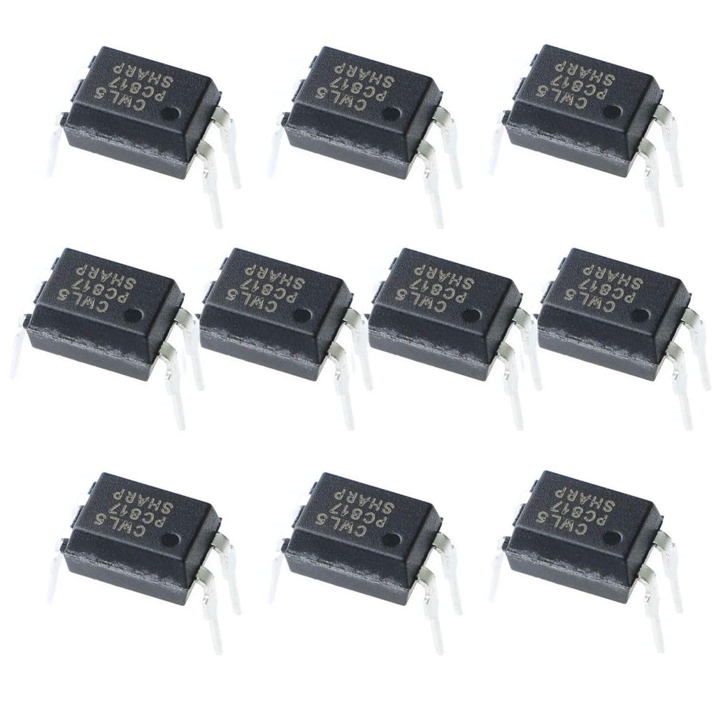 ToToT 10pcs Transistor Output Optocoupler DIP-4 PC817C PC817 High Density Mounting Type Photoelectric Coupler
