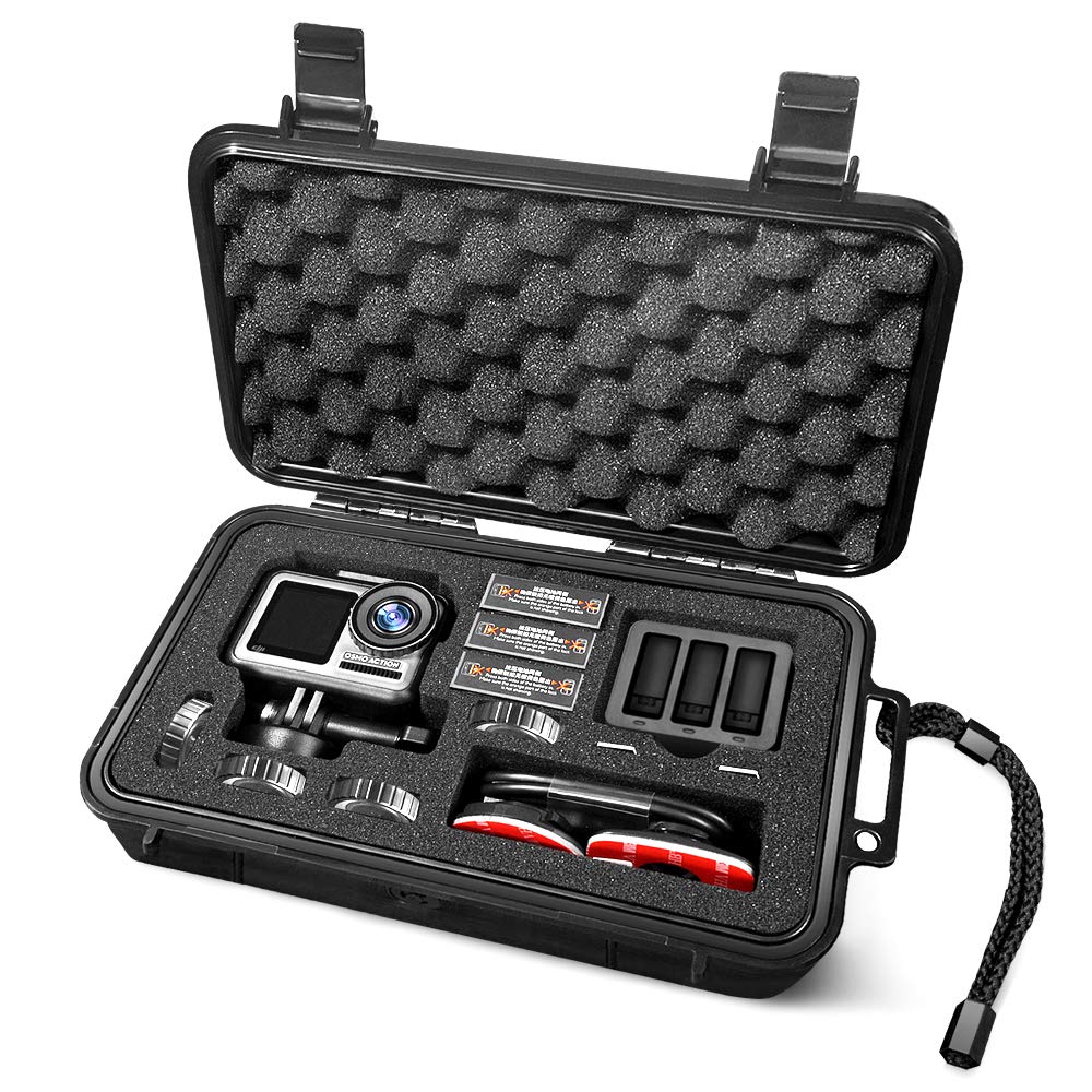 Lekufee Small Waterproof Hard Case for DJI Osmo Action Camera and More Accessories