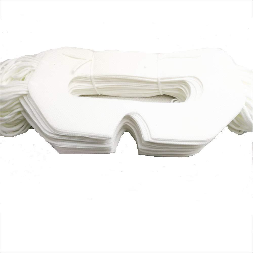 100 Pack White Disposable VR Face Covers Sanitary VR Cover Pads for HTC Vive/PS VR/Gear VR/Oculus Rift