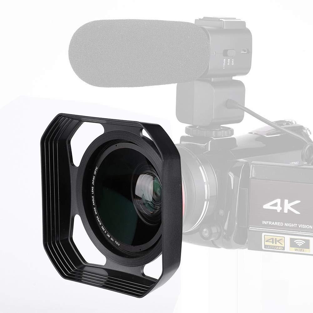 DV Camera Lens Hood,37mm/72mm Premium Durable DV Lens Needless Light Stopper for Photography