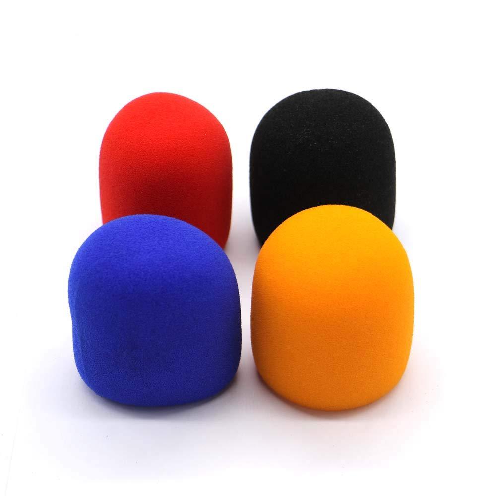 PCTC Microphone Cover Sponge Cover Windscreen Foam Cover Microphone Windscreens Fall-proof Blowout-proof Cover KTV Microphone Cover