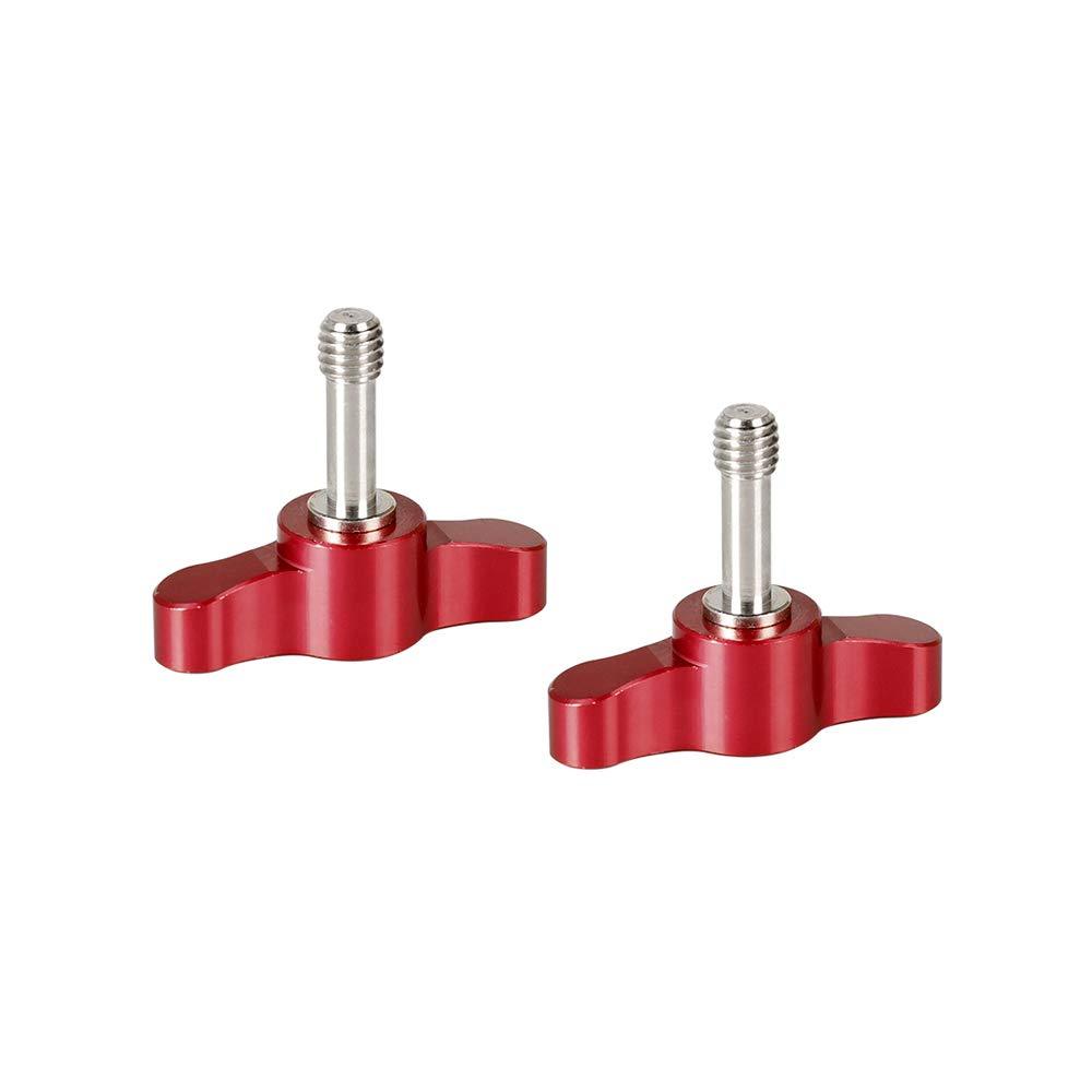 CAMVATE M6 ×18 Thumbscrew Assembly Knob Red(2 Pieces)