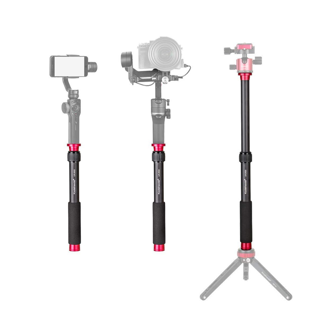 koolehaoda Extension Stick Tripod Extension Tube, can be Used as a monopod and Mobile Phone Selfie Stick. 2 Section Extension Length is: 17.5inch KQ2522