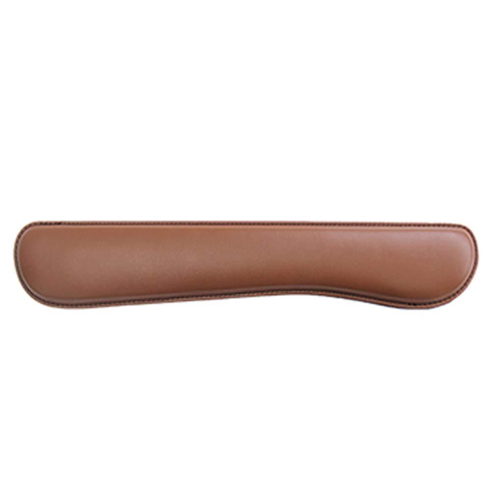 RICHEN PU Leather Keyboard Wrist Rest, Hand Arm Support Set for Gaming/Office/Computer Laptop and Mac - Anti-Slip & Comfortable & Lightweight for Easy Typing & Wrist Pain Relief (Brown) Brown