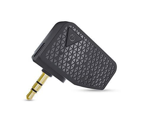 BTunes Flight Adapter Bluetooth 5.0 Transmitter Makes Headphone Jack Output Wireless, to 2 Sets of Headphones/receivers simultaneously, Share Music/Movies. Black Transmitter