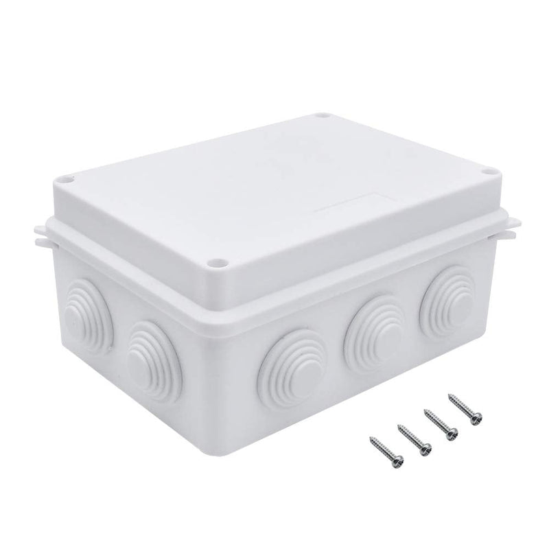 IP65 Waterproof Dustproof Junction Box, ABS Plastic Universal Electrical Project Enclosure, 5.9" x 4.3" x 2.8" (150mmx110mmx70mm) DIY Case Enclosure 5.9" x 4.3" x 2.8"