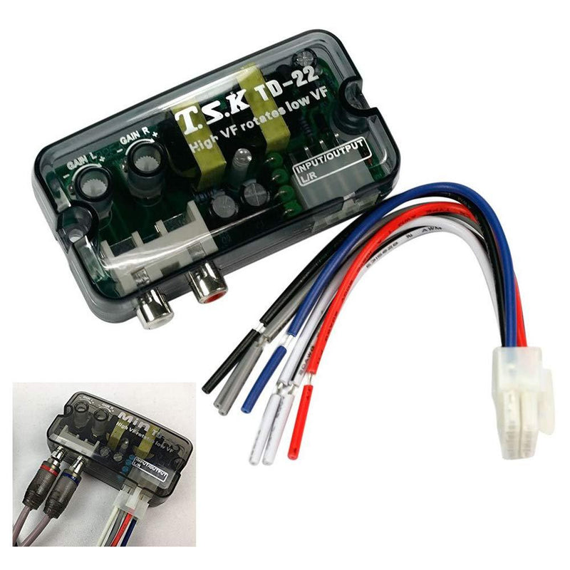 Car Stereo High to Low Line Speaker Level Converter Cable/Converter Stereo Speaker Level Adapter