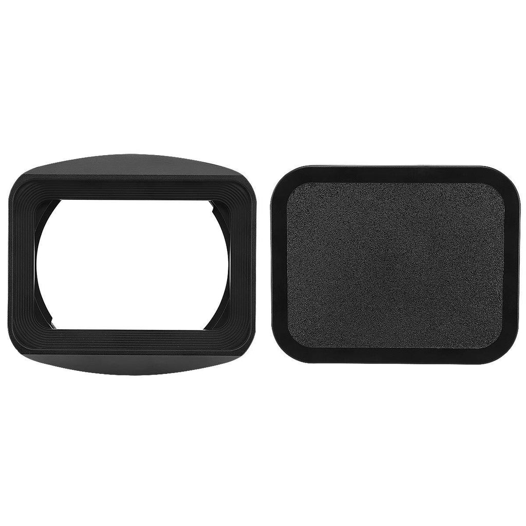 Haoge LH-S24B Bayonet Square Metal Lens Hood Shade with Cap for Sony FE 24mm F1.4 GM SEL24F14GM Wide Angle Prime Lens