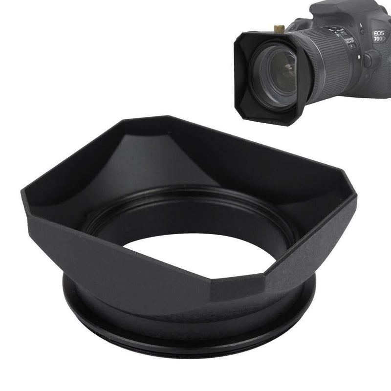 Serounder Camera Lens Hood, Square Lens Hood Shade Accessory for All Kinds of Cameras and Mirrorless Camera Lens Filter (58MM) 58MM