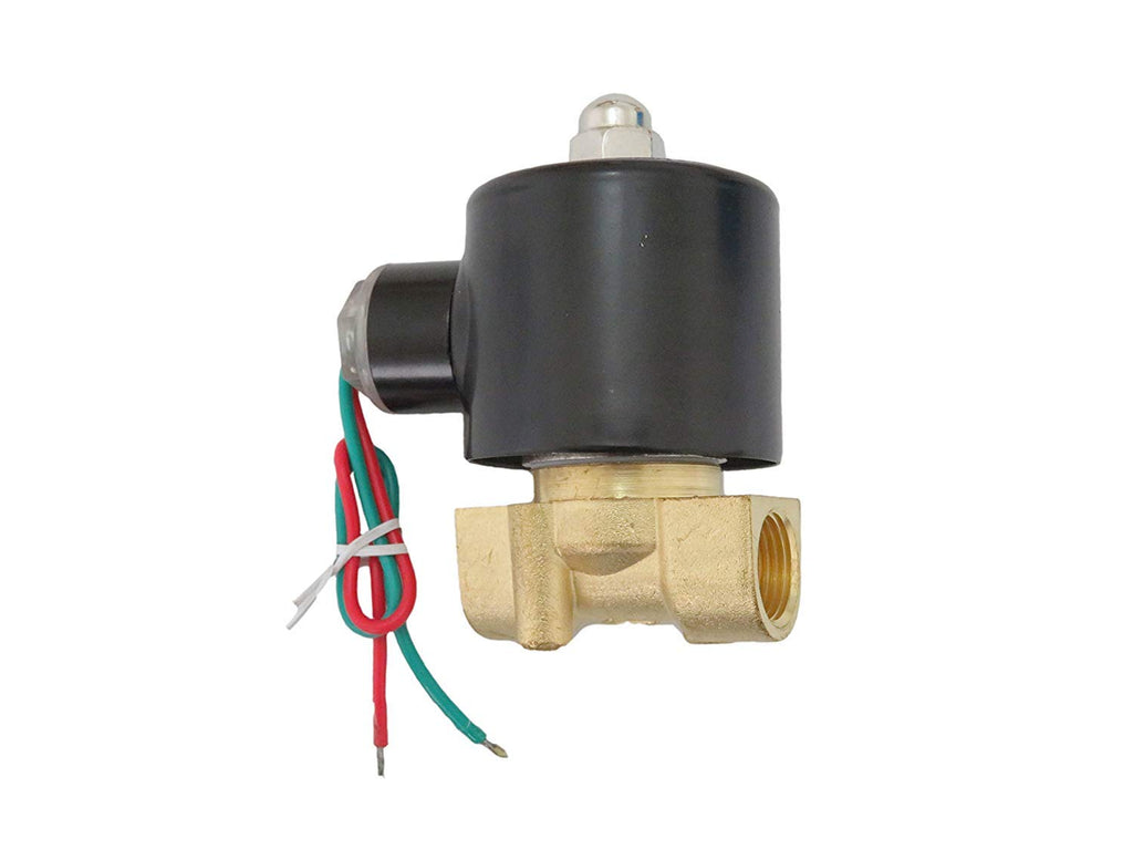3/8 inch Gas Water Air N/C Brass Electric Solenoid Valve NPT 220V-240V AC