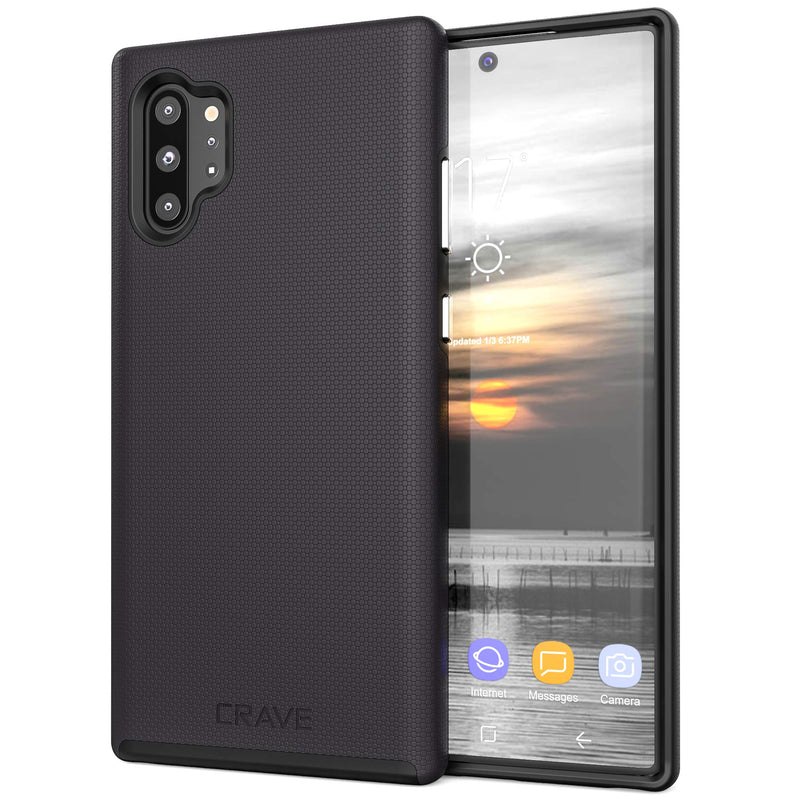 Crave Note 10+ Case, Crave Dual Guard Protection Series Case for Samsung Galaxy Note 10 Plus - Black