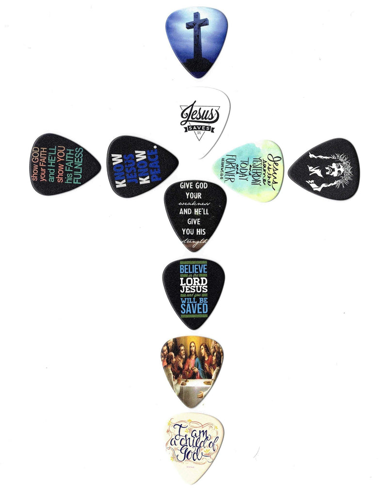 Christian Guitar picks | Jesus Christ Guitar Picks (10 in a pack)