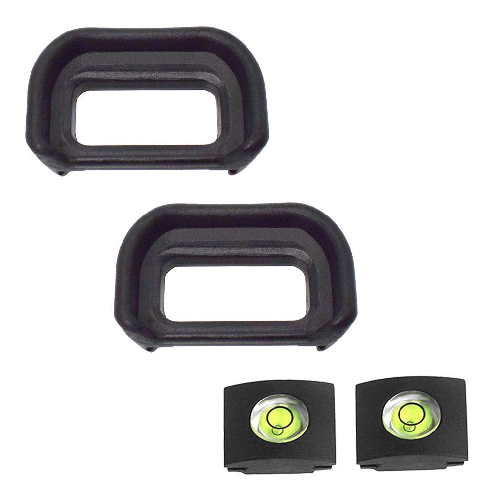 Eyepiece Eyecup Viewfinder Eye Cup for Sony Alpha A6500 A6400 Digital Camera for viewfinder (2-Pack),ULBTER FDA-EP17 Eyepiece Eye Cup with Hot Shoe Cover (FAD-EP17)