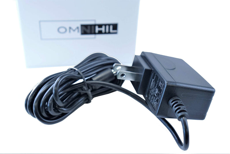 [UL Listed] OMNIHIL 8 Feet Long AC/DC Adapter Compatible with Behringer NR300, OD300, RM600, RV600 Guitar Effects Pedal Power Supply Charger