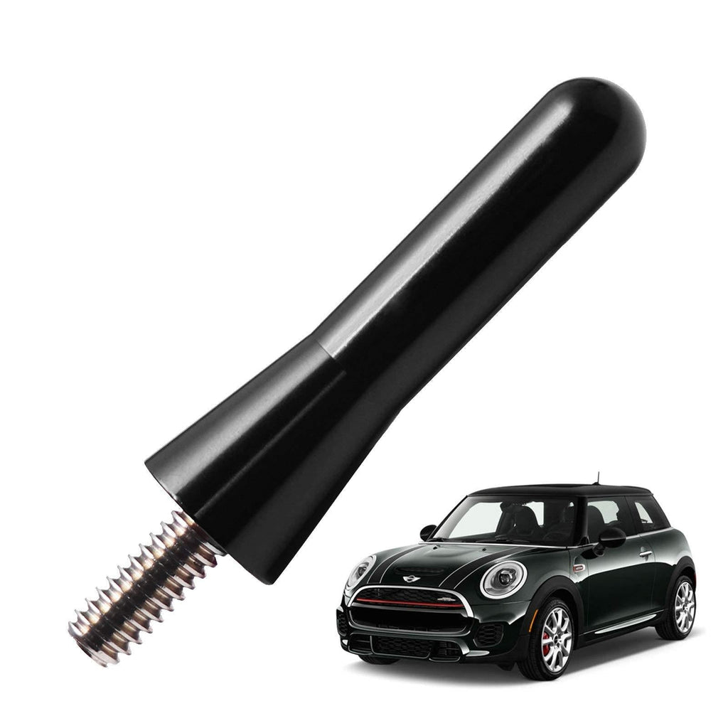 JAPower Replacement Antenna Compatible with MINI Cooper 2001-2018 | 2 inches-Black | Great Looking Automotive Car Truck Antenna Black