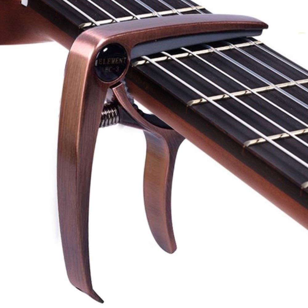Capo, Acoustic-Guitar-Capo, Capo for Electric Guitar, The Best Gift for Guitar Lovers(Bronze) bronze