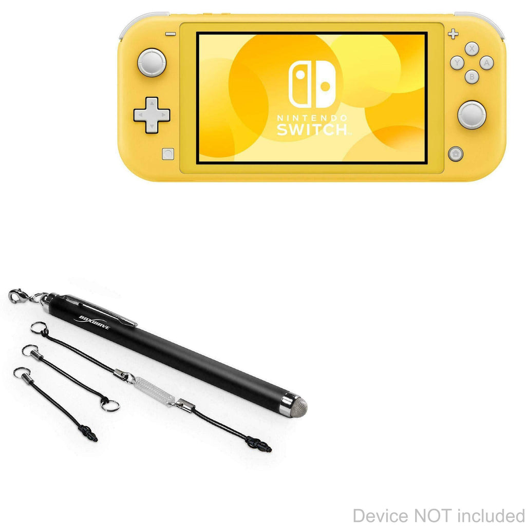 Stylus Pen for Nintendo Switch Lite (Stylus Pen by BoxWave) - EverTouch Capacitive Stylus, Fiber Tip Capacitive Stylus Pen for Nintendo Switch Lite - Jet Black Mesh Stylus