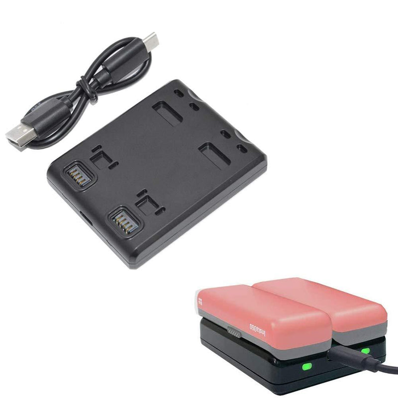 MEKNIC Dual Battery Charger Hub for Insta360 One R Battery and Boosted Battery Base Support Fast Charging (Battery Charger for One R) Battery Charger for One R