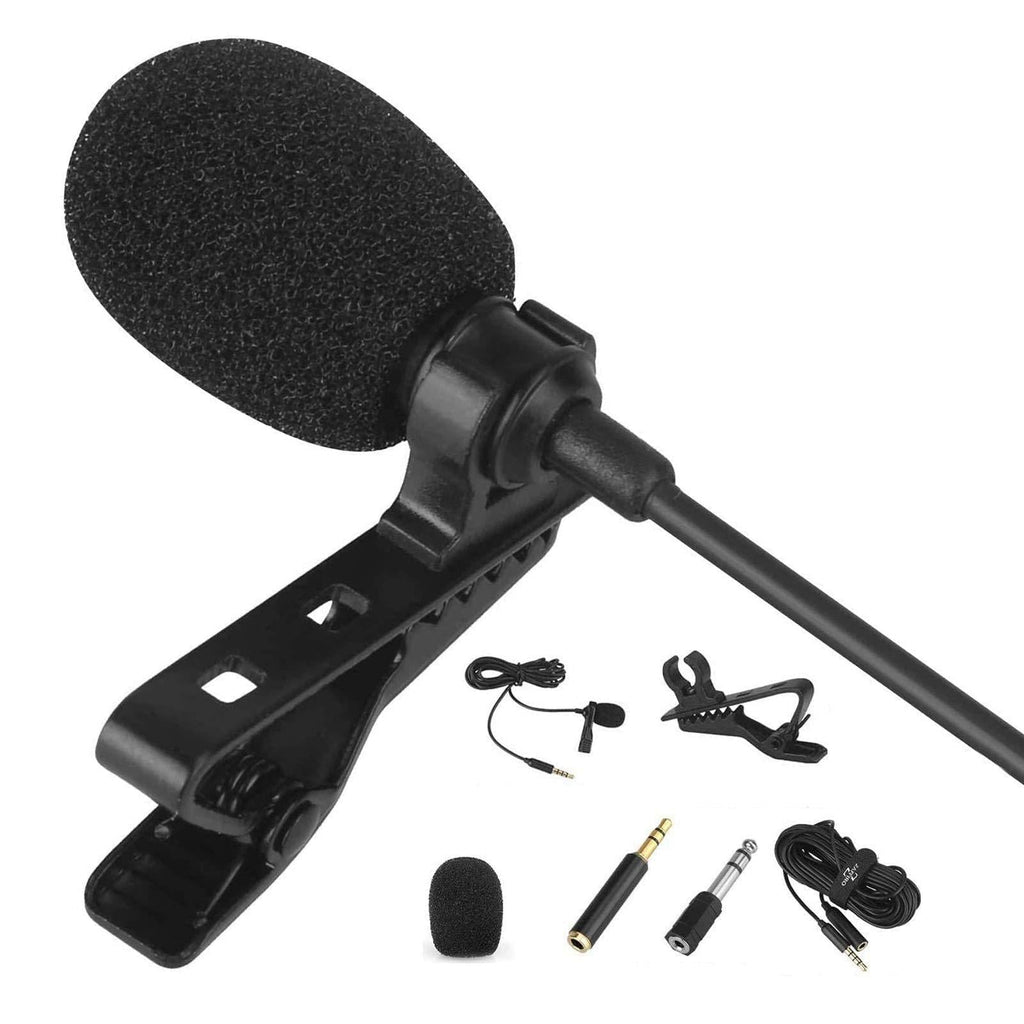 [AUSTRALIA] - Lavalier Lapel Microphone Kit - Clip on Omnidirectional Lav Mic for iPhone, Ipad, DSLR, Camcorder, Zoom, PC, MacBook, Android, Smartphones,Lapel Mic for YouTube, Streaming, Video Recording 
