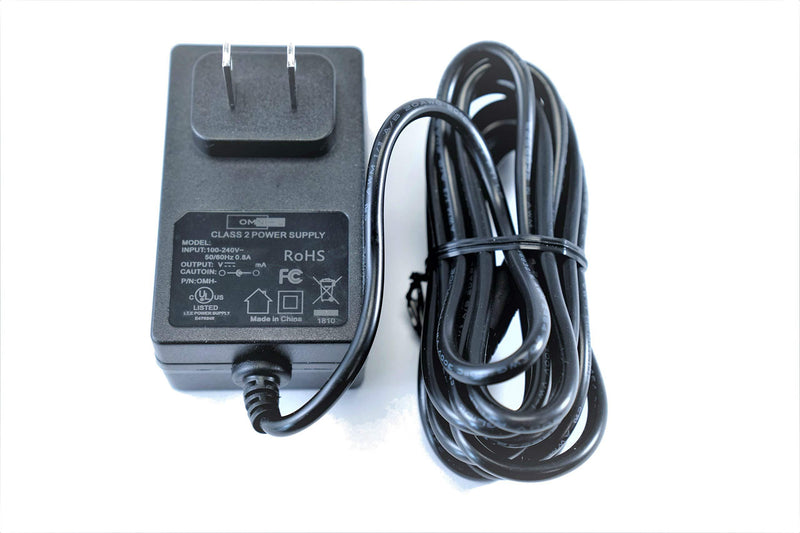 [UL Listed] OMNIHIL 8 Feet Long AC/DC Adapter Compatible with Alesis Coda Full-Featured 88-Key Digital Piano Power Supply Charger