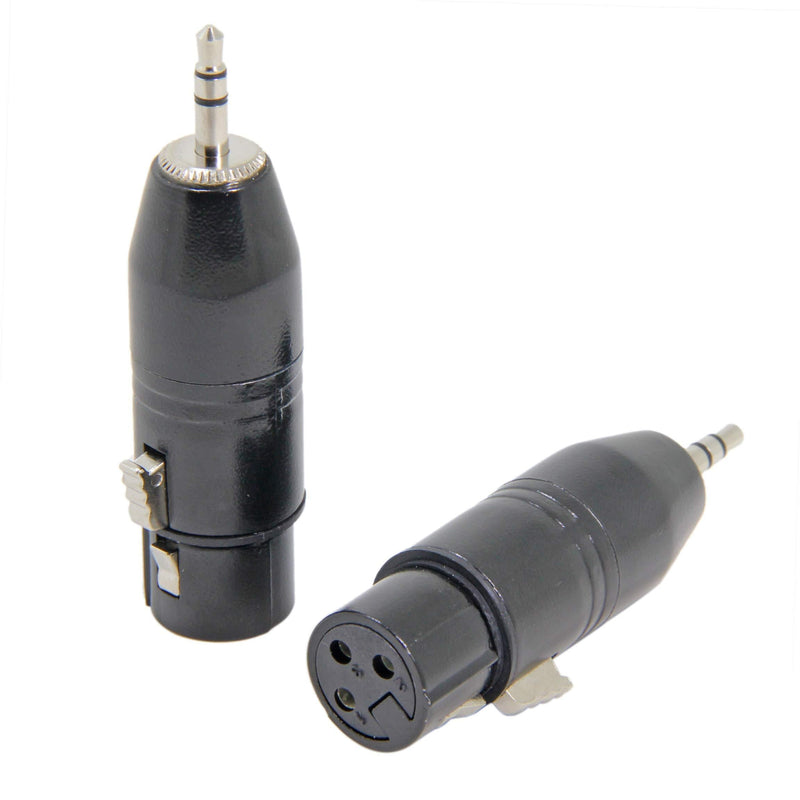 [AUSTRALIA] - XLR to 1/8, Ancable XLR Female Jack to 3.5mm Stereo TRS Plug, Audio Convertor for Microphone, Recorder, Camera, Camcorder 2-Pack 