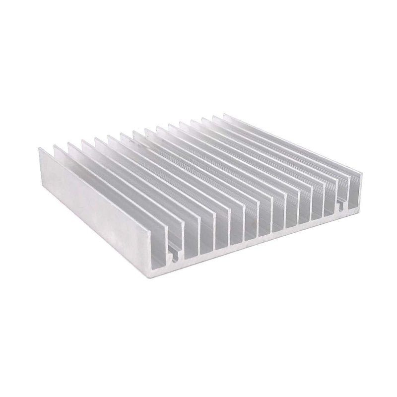 Awxlumv Aluminum Heatsink 100 x 100 x 18mm / 3.94'' x 3.94''x 0.71'' Inch Heat Sinks Radiator for Circuit Board and Transistor Semiconductor Devices with 16 pcs fins - Sliver 100*100*18