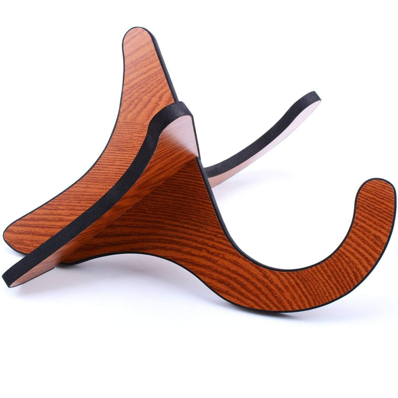YOLOPARK Ukulele Stand Folding Portable Wooden Stand for Mandolins and Violins (Grain)