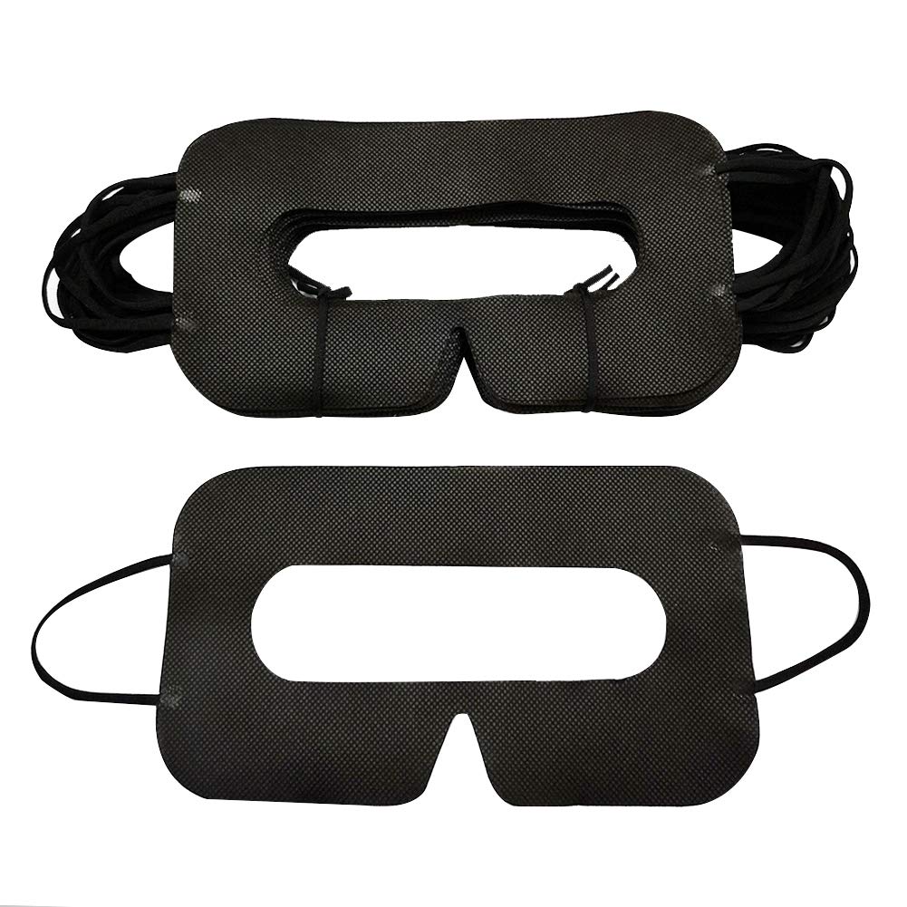 YinQin Universal Disposable VR Mask 50 PCS VR Eye Cover Mask for VR, VR Sanitary Mask, VR Eye Mask Cover, Disposable VR Face Mask VR Mask Sanitary(Black)