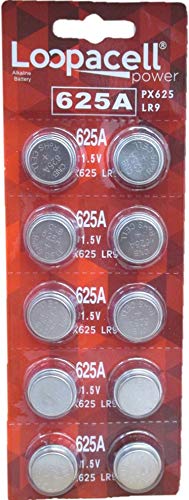 [AUSTRALIA] - Loopacell 625A PX625A LR9 V625U PX625 1.5V 10 Batteries 