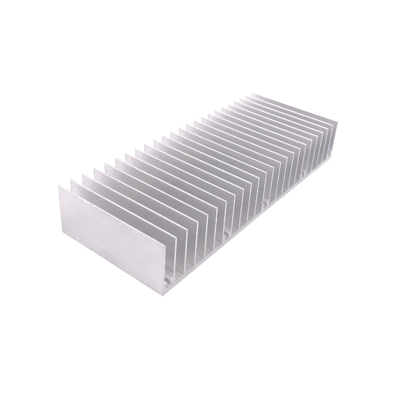 Awxlumv Aluminum Heatsink 60 x150 x 25 mm / 2.36x 5.91x 0.98 Inch Radiator for Circuit Board PCB Heat Sinks Led Cooling Cooler Amplifier Transistor Semiconductor Devices with 24 pcs Fins - Sliver