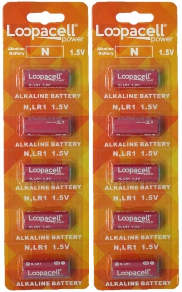[AUSTRALIA] - Loopacell E90 N LR1 Alkaline 1.5V 10 Batteries 