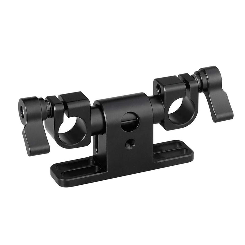 CAMVATE 360° Swivel Adjustable 15mm Dual Rod Clamp for Camera Shoulder Rig