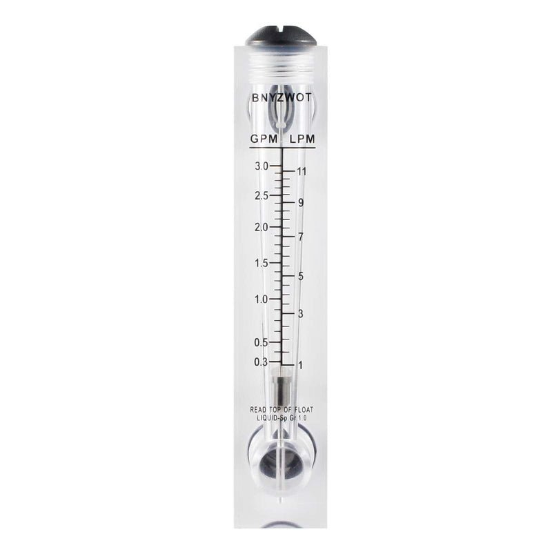 BNYZWOT LZT M-15 0.3-3GPM 1-11LPM Water Flow Meter Panel Mount Type Flowmeter