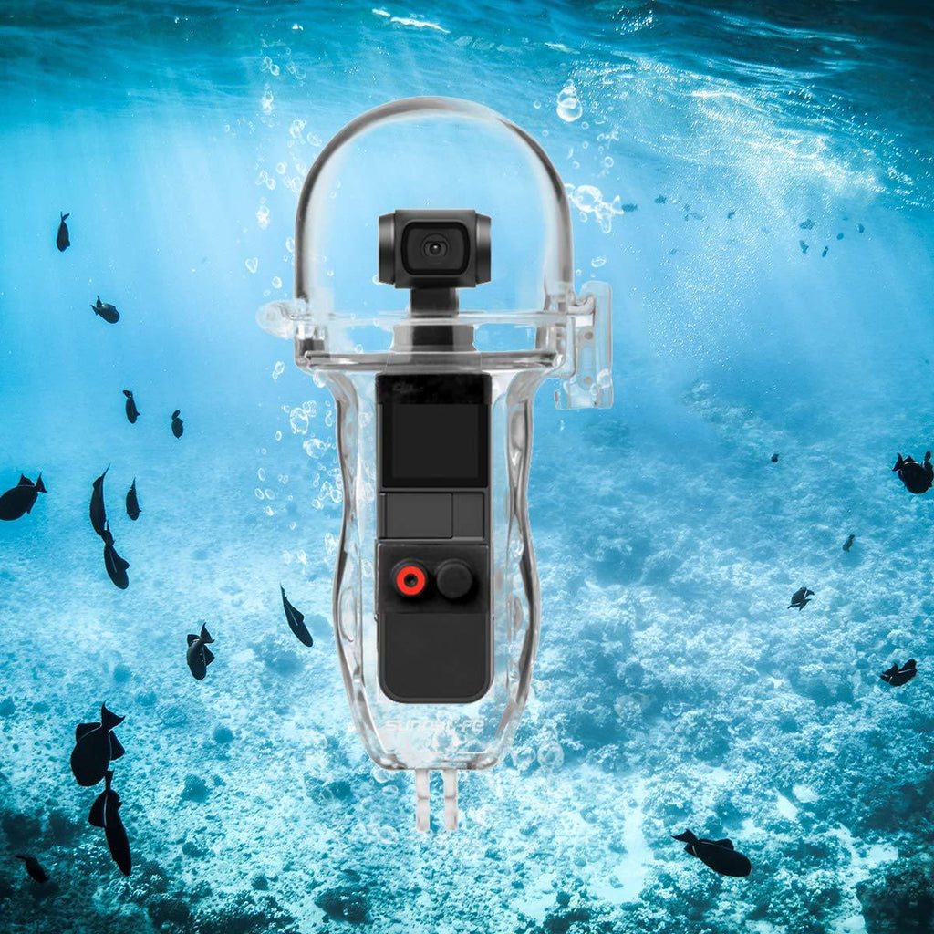 O'woda Upgraded Diving Waterproof Case Protective Housing Cover with Control Button for DJI OSMO Pocket Accessories