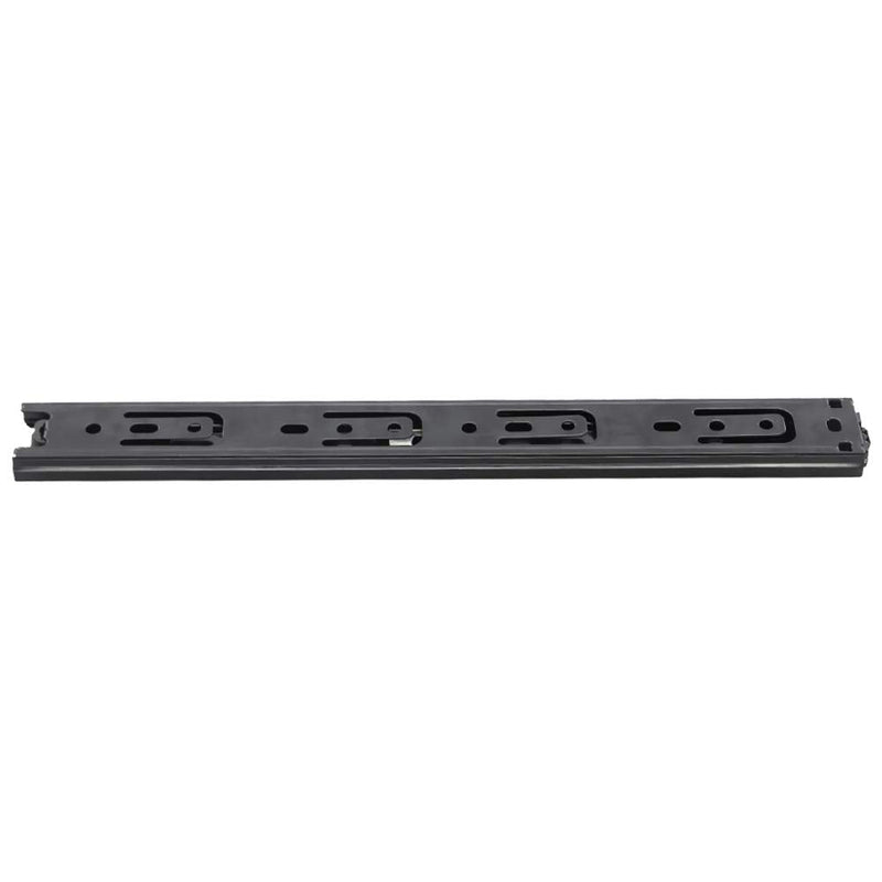 MroMax 12Inch Cold Rolled Steel Drawer Slides, Full Extension Ball Bearing Slide Track Rail 30mm Wide 100lb Capacity Black 1 Pair
