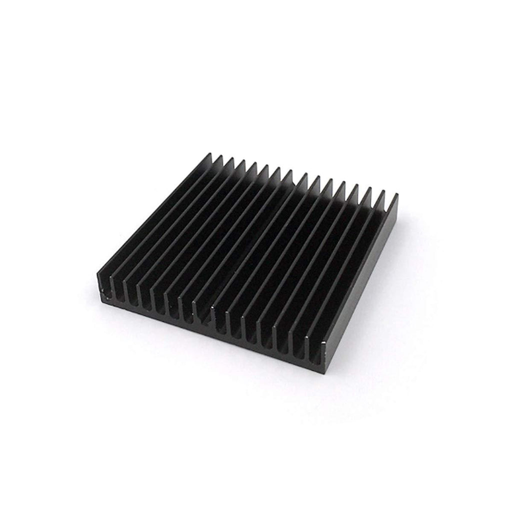 Awxlumv Heatsink 60 x 60 x 10 MM / 2.36''x 2.36''x 0.39'' Aluminum Radiator Circuit Board Heat Sink Heatsink Cooling Cooler Fin - Black 60*60*10mm
