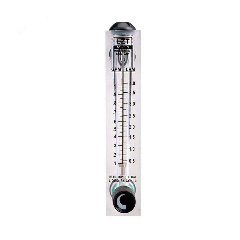 [AUSTRALIA] - Xnrtop Black Adjustable Knob 0.1-1 GPM Panel Type Water Flow Meter LZM-15 