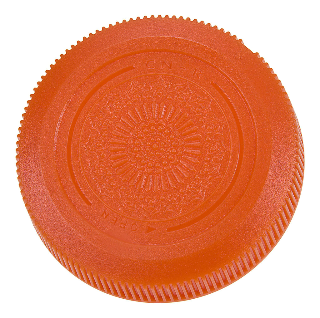 Fotodiox Designer Orange Rear Lens Cap for Canon RF Lenses - Compatible with Canon RF Mount Lenses and Adapter Mounts (Replaces Canon 2962C001 Dust Lens Cap RF) - Plastic