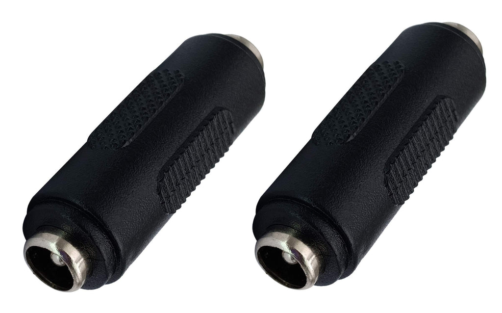 AAOTOKK 5.5mm x 2.1mm DC Power Adapter, DC Barrel Power 2.1mm X 5.5mm Female to Female Coupler Connector for CCTV Camera (2pack/Female) 2Pack