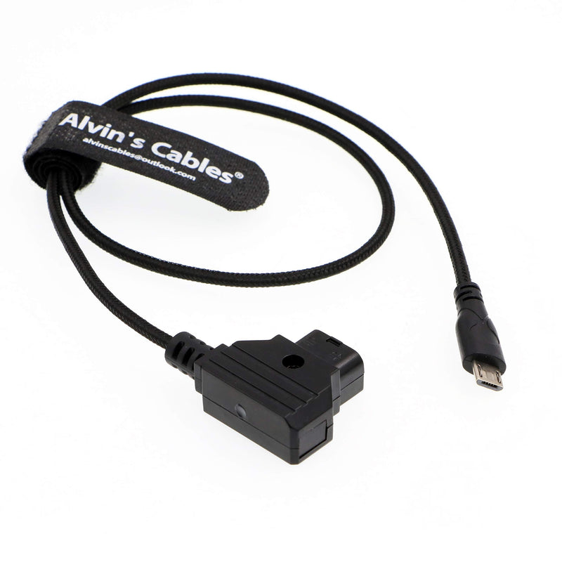 Alvin's Cables Micro USB to D Tap AlvinTap Protective DTap Motor Power Cable for Tilta Nucleus Nano