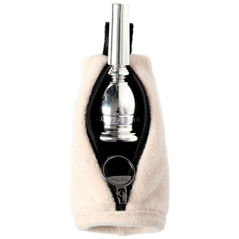CURTIS Tuba/Saxophone Mouthpiece Pouch with connected type, 5 colors (Beige) Beige