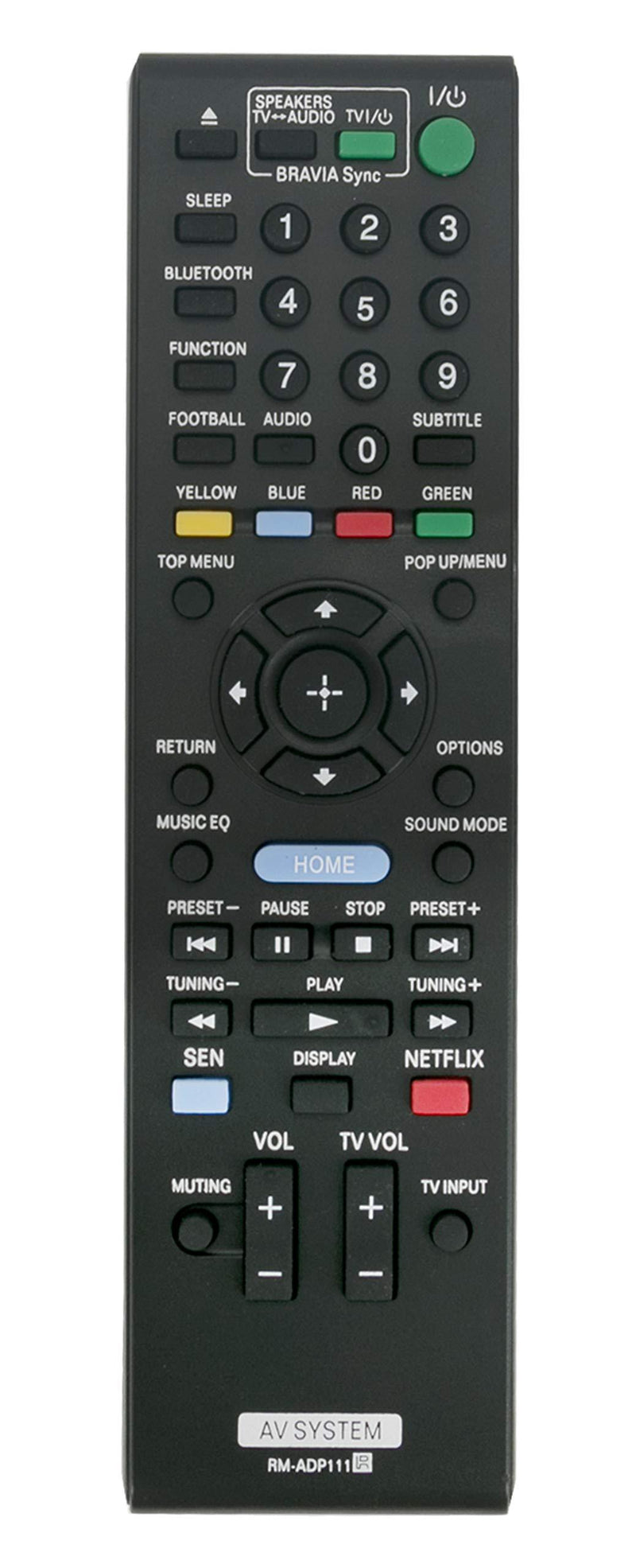 RM-ADP111 Replaced Remote fit for Sony Blu-ray Disc DVD Home Theatre BDV-E2100 BDV-E3100 BDV-E4100 BDV-E6100 149270811 SS-TSB121 SS-WSB122 SS-CTB121