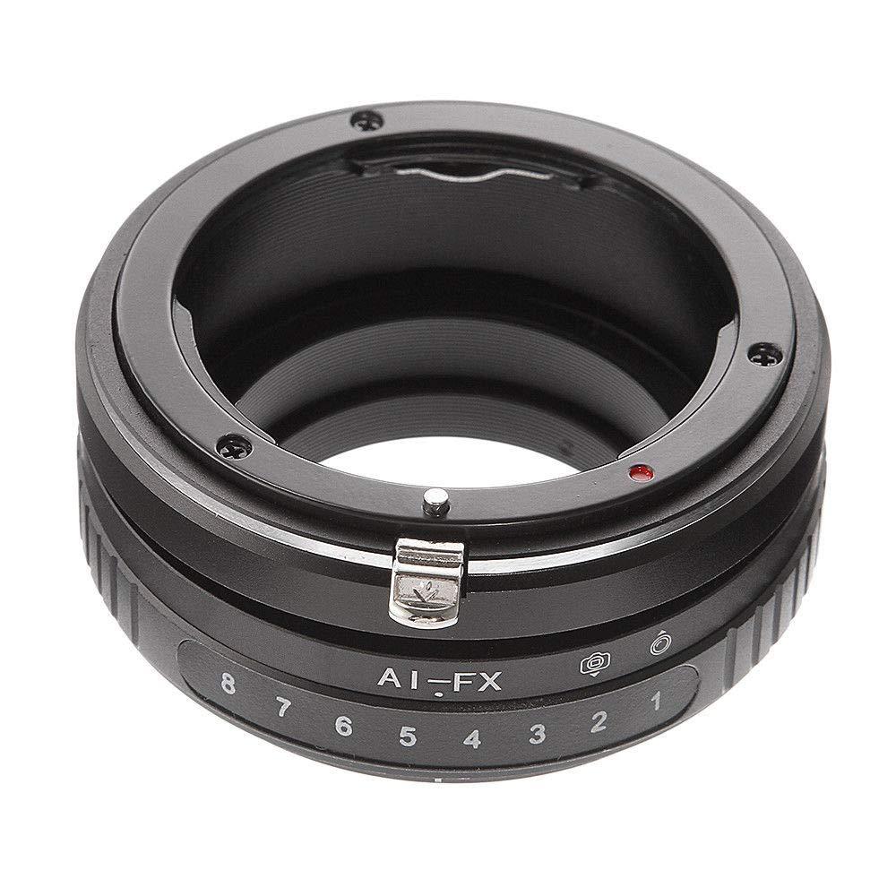 Runshuangyu Tilt Lens Mount Adapter for Nikon AI F Mount Lens to Fuji FX X X-A1/X-A2/X-A3/X-A5/X-H1/X-E1/X-E2/X-E3/X-A10/X-A20/X-E2S/X-M1/X-T1/X-T10/X-T2/X-T20/X-Pro1/X-Pro2 Cameras