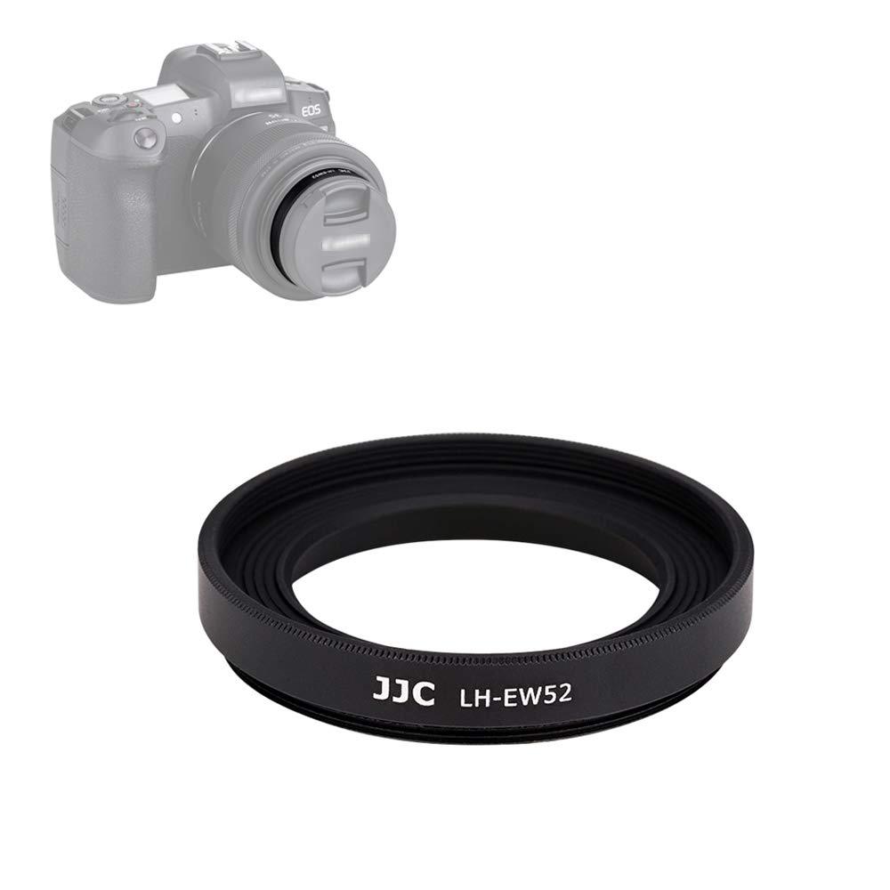 JJC Lens Hood Shade for Canon RF 35mm f/1.8 Macro is STM Lens Replace Canon EW-52 Hood Can Attach a 52mm Filter & Lens Cap