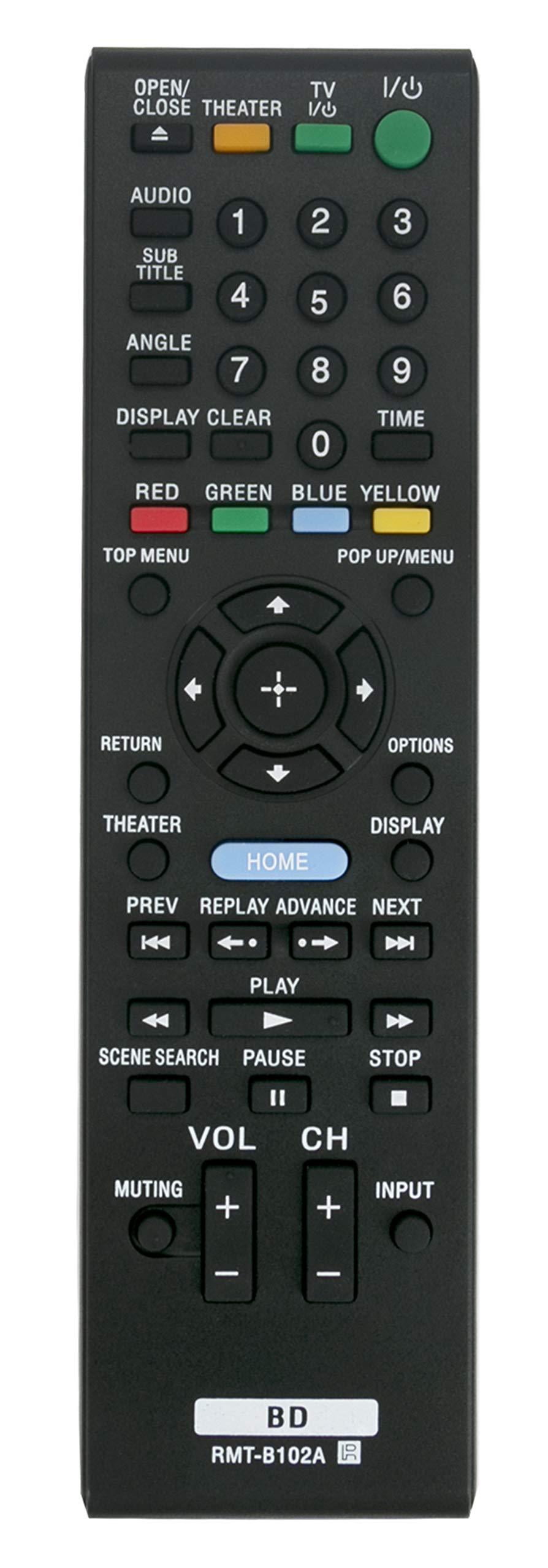 RMT-B102A Replaced Remote fit for Sony Blu-Ray Disc DVD Player BDP-S350 3-452-775-11(1) BDP-BX1 Rmt-b102p Rmt-b103a BDPS5000ES BDP-S550 148064911