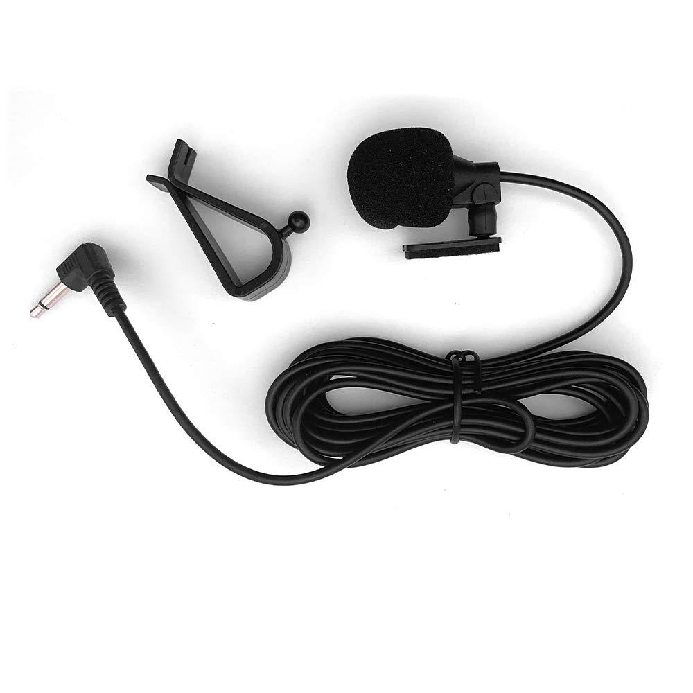 Mic 3.5mm Microphone External Portable Assembly for Car Vehicle Head Unit Bluetooth Enabled Audio Stereo Radio GPS DVD