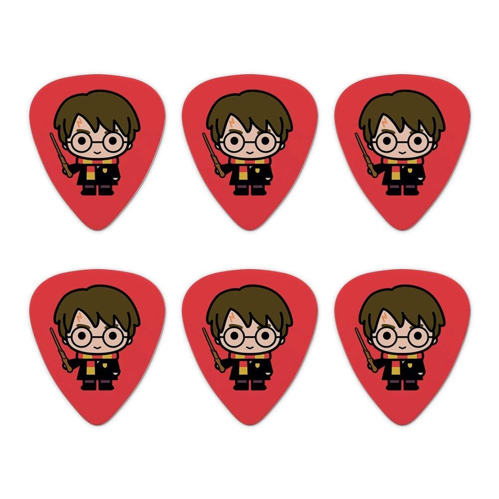 Harry Potter Cute Chibi Character Novelty Guitar Picks Medium Gauge - Set of 6