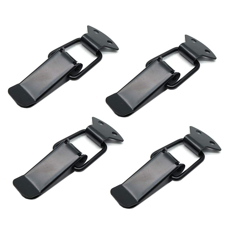 Rannb Large Toggle Latch Hardware Spring Loaded Stainless Steel Latch Hasp - Pack of 4 Large Size No Padlock Hole