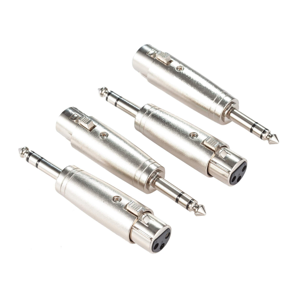 [AUSTRALIA] - XLR to 1/4 Adapter, Ancable 4-Pack XLR Female to 6.35mm TRS Male Convertor, Balanced Audio Gender Changer 